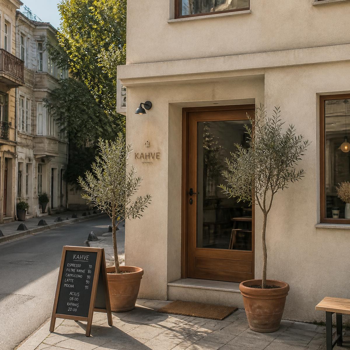 Cafe girişi